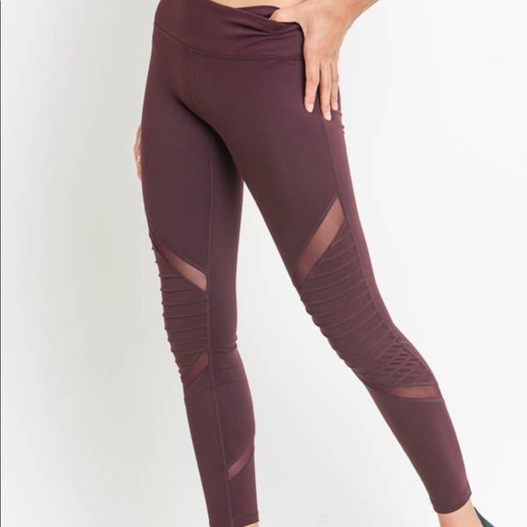 Pants - Plum Moto Leggings